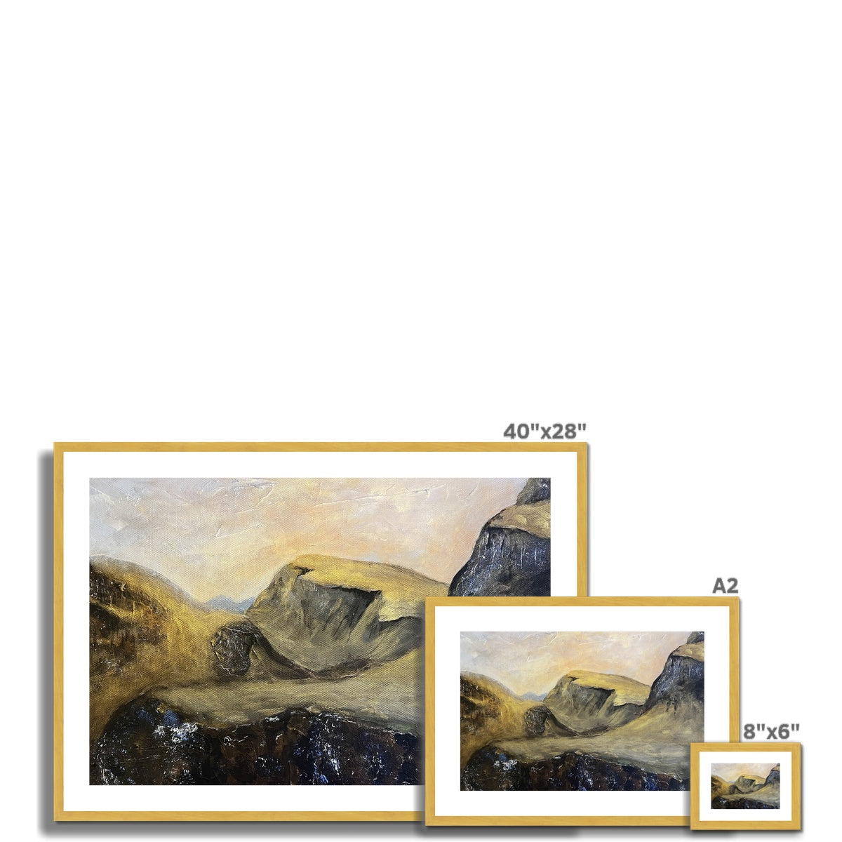 The Quiraing Antique Framed & Mounted Print