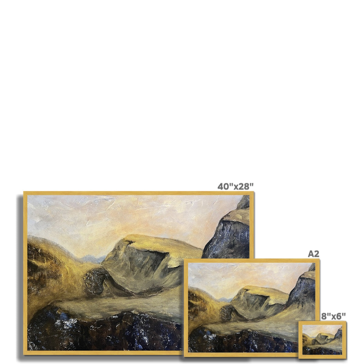 The Quiraing Antique Framed Print