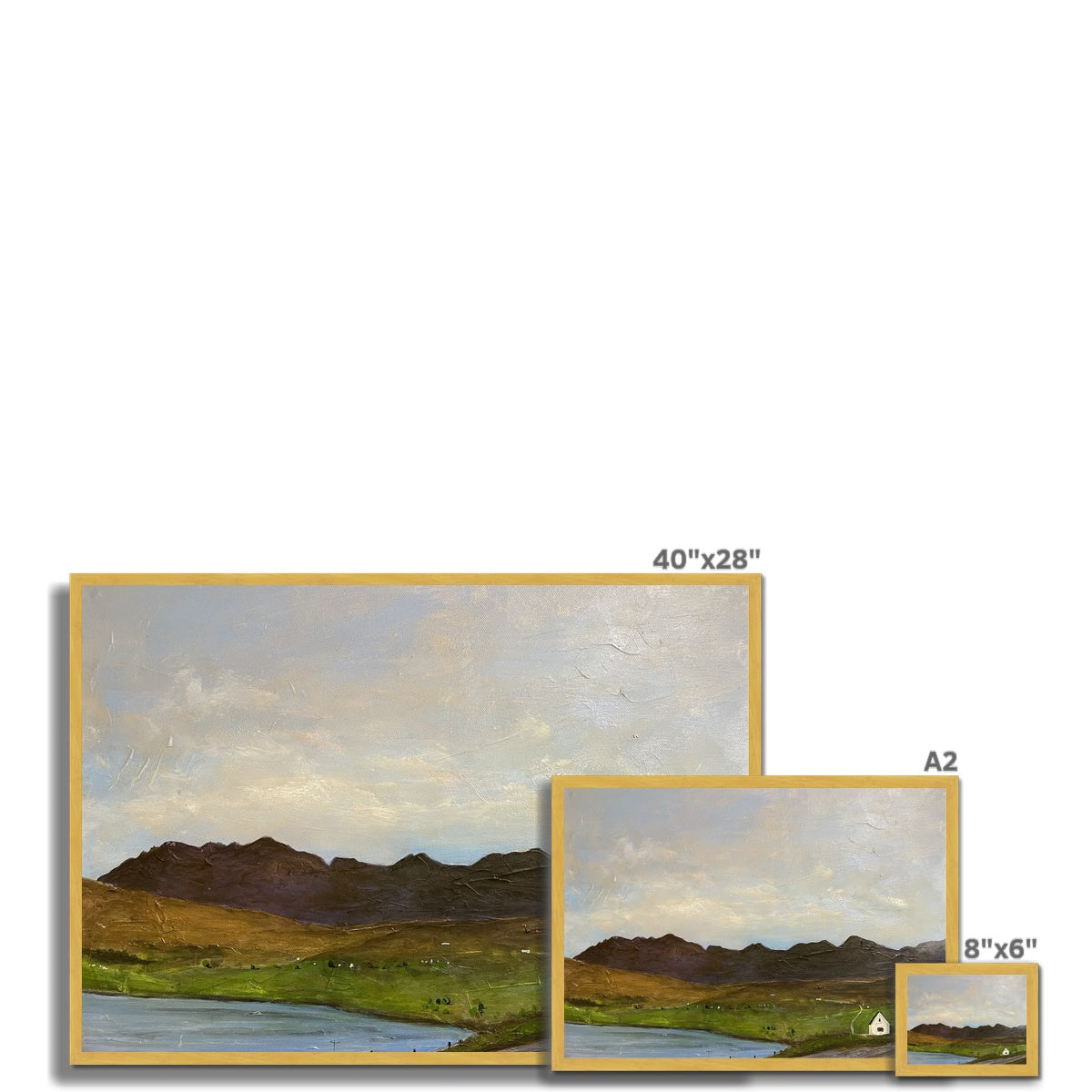 The Road To Carbost Skye Antique Framed Print