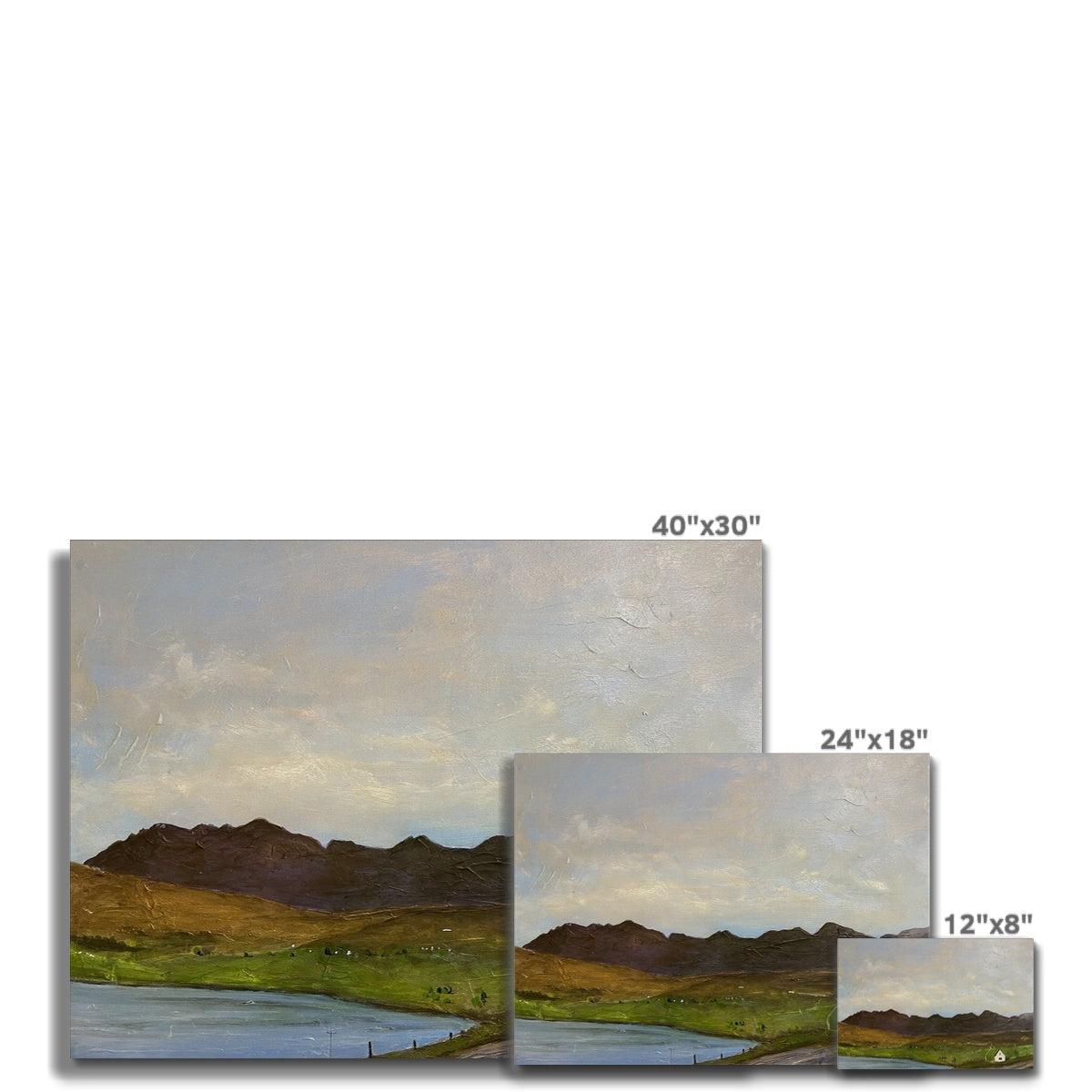 The Road To Carbost Skye Canvas