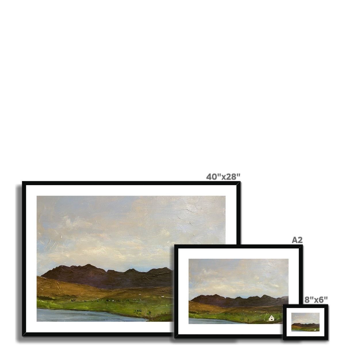 The Road To Carbost Skye Framed & Mounted Print