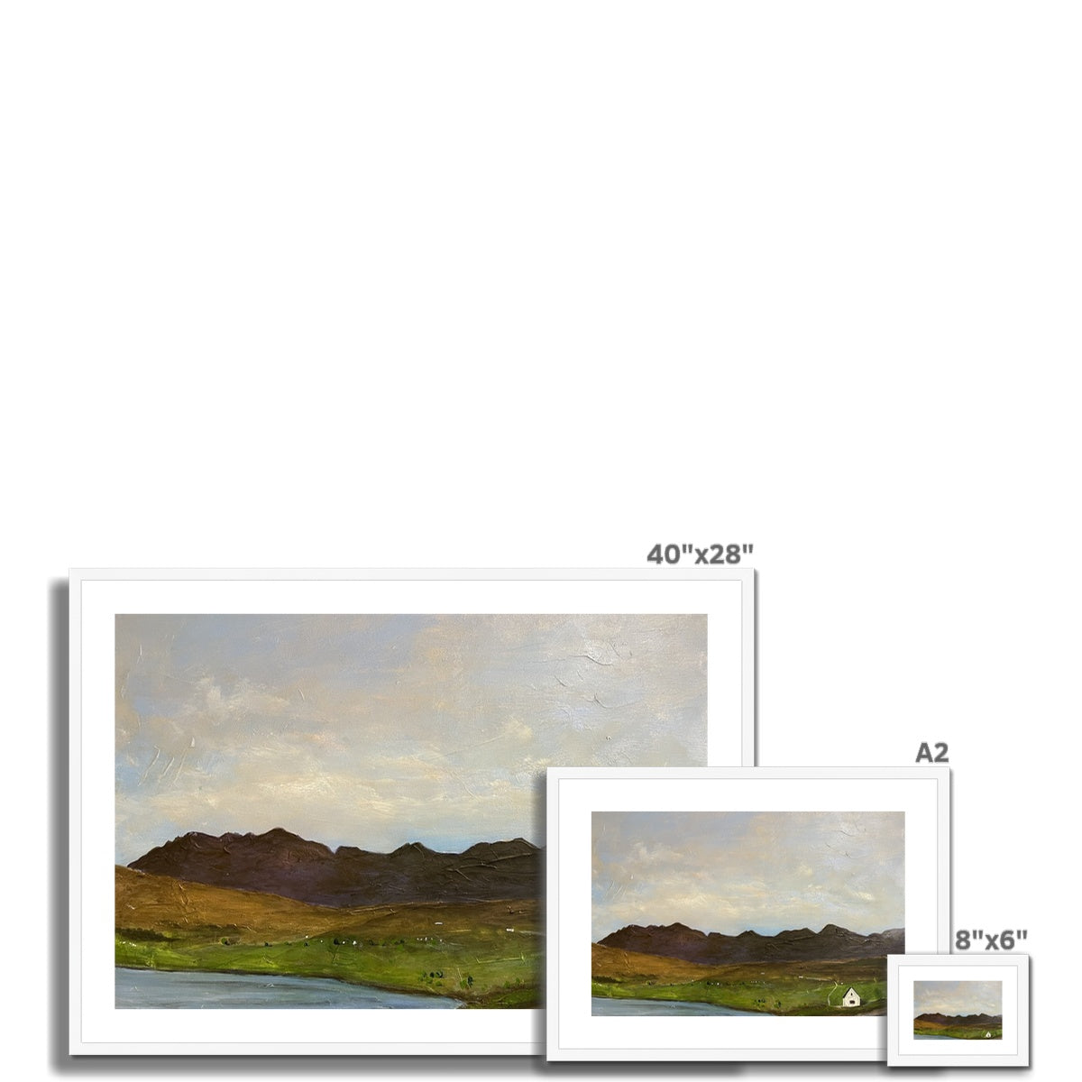 The Road To Carbost Skye Framed & Mounted Print
