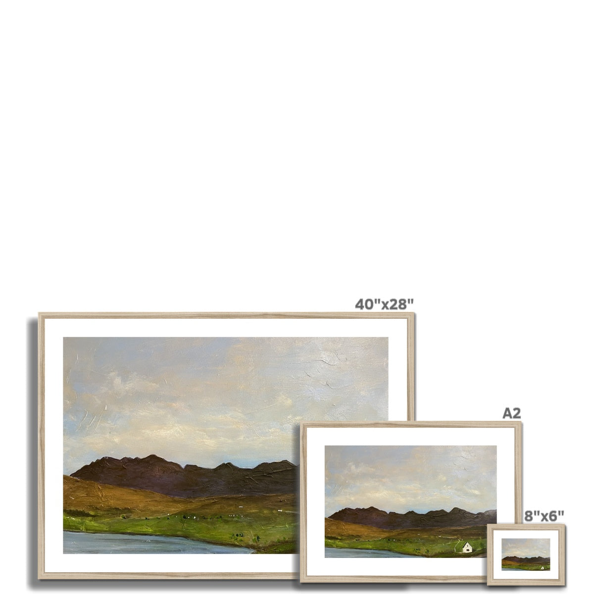 The Road To Carbost Skye Framed & Mounted Print