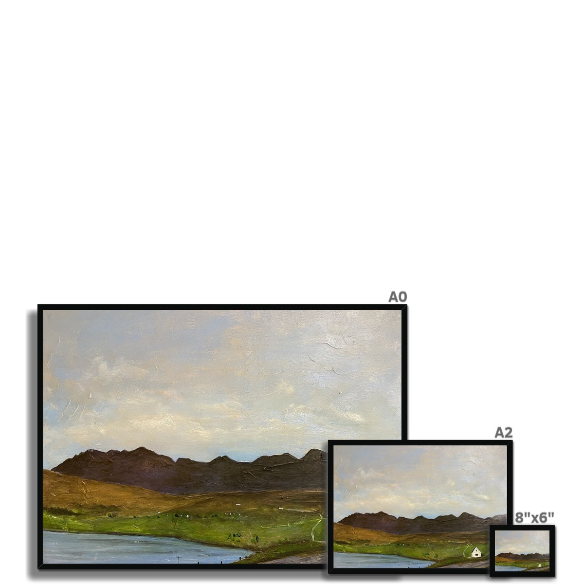The Road To Carbost Skye Framed Print