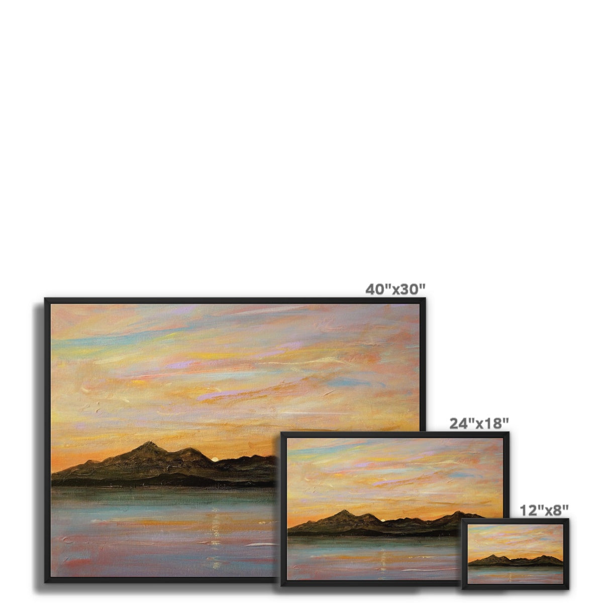 The Sleeping Warrior Arran Framed Canvas