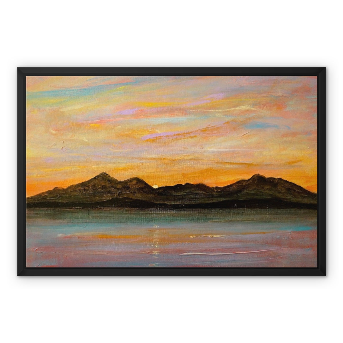 The Sleeping Warrior Arran Framed Canvas