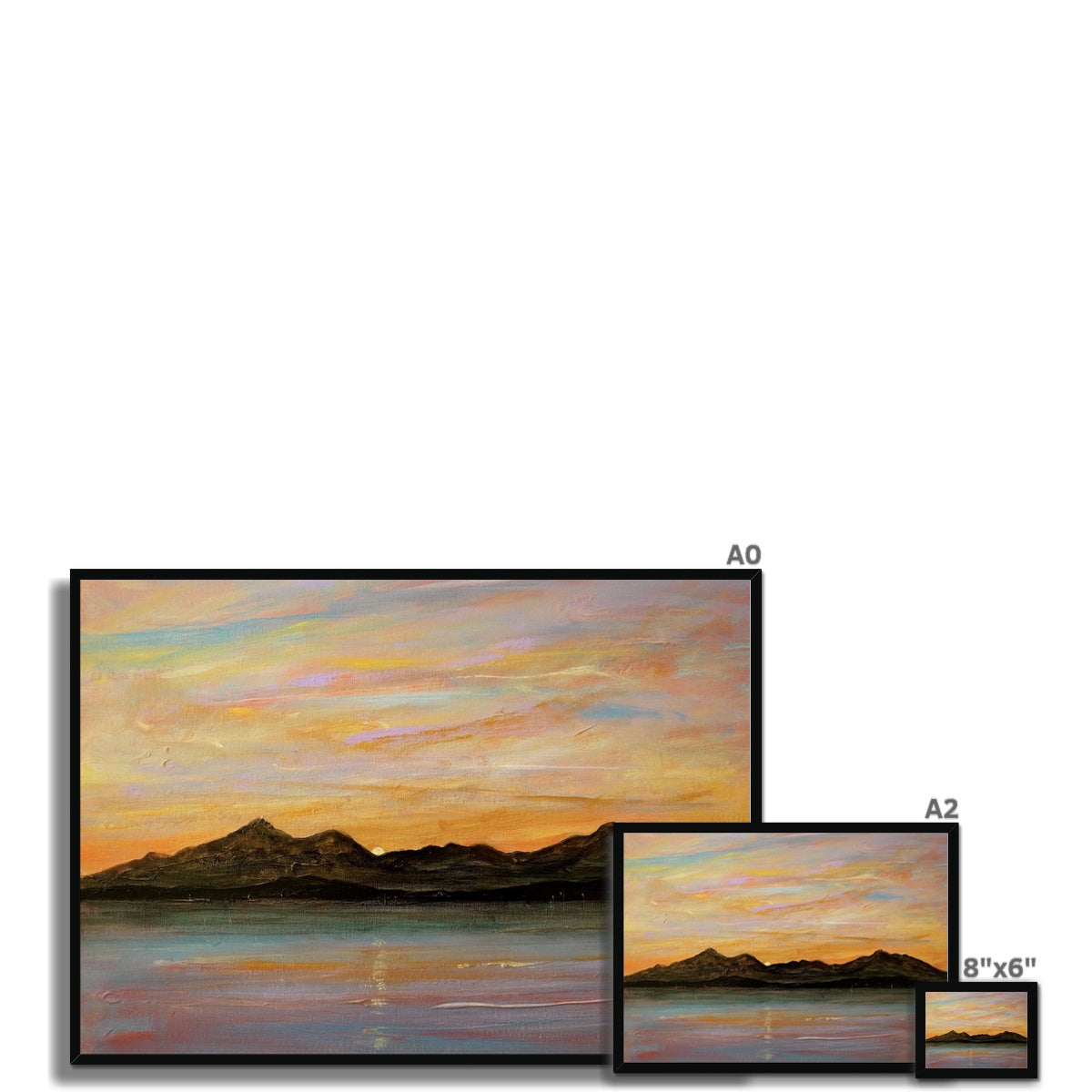 The Sleeping Warrior Arran Framed Print