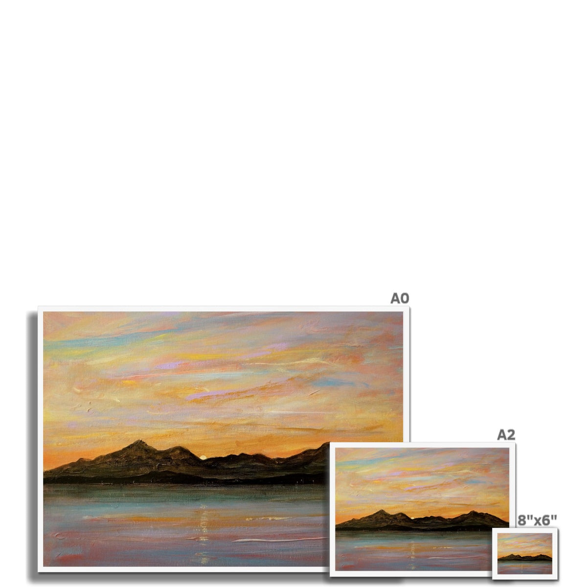 The Sleeping Warrior Arran Framed Print