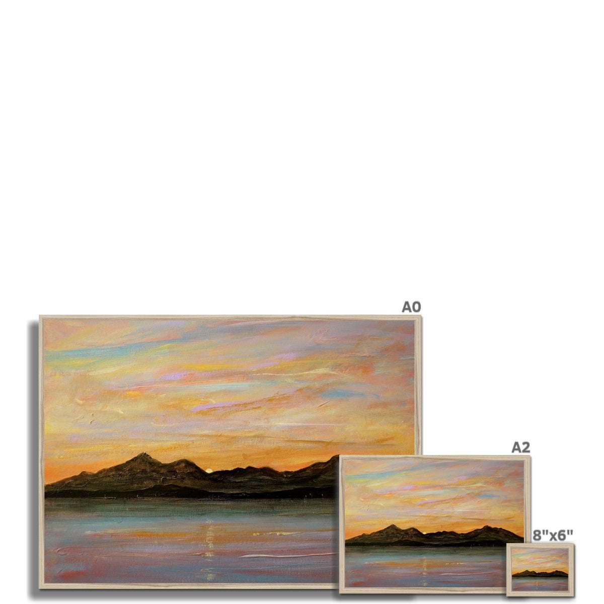 The Sleeping Warrior Arran Framed Print
