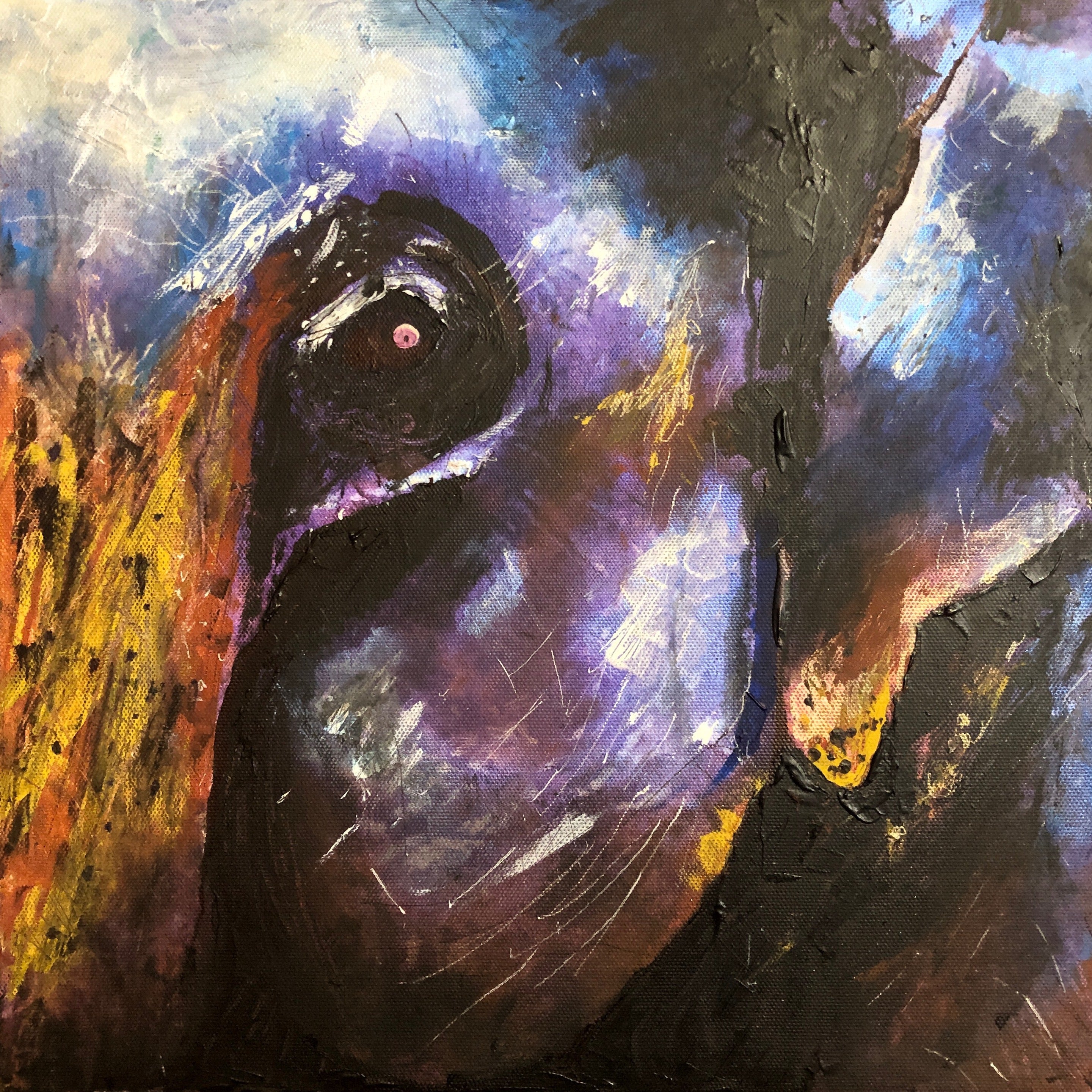 The Watchful Elephant Scottish Landscape Painting