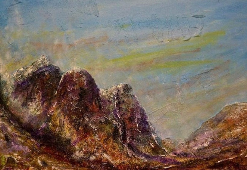 Three Sisters Glencoe Scottish Landscape Painting
