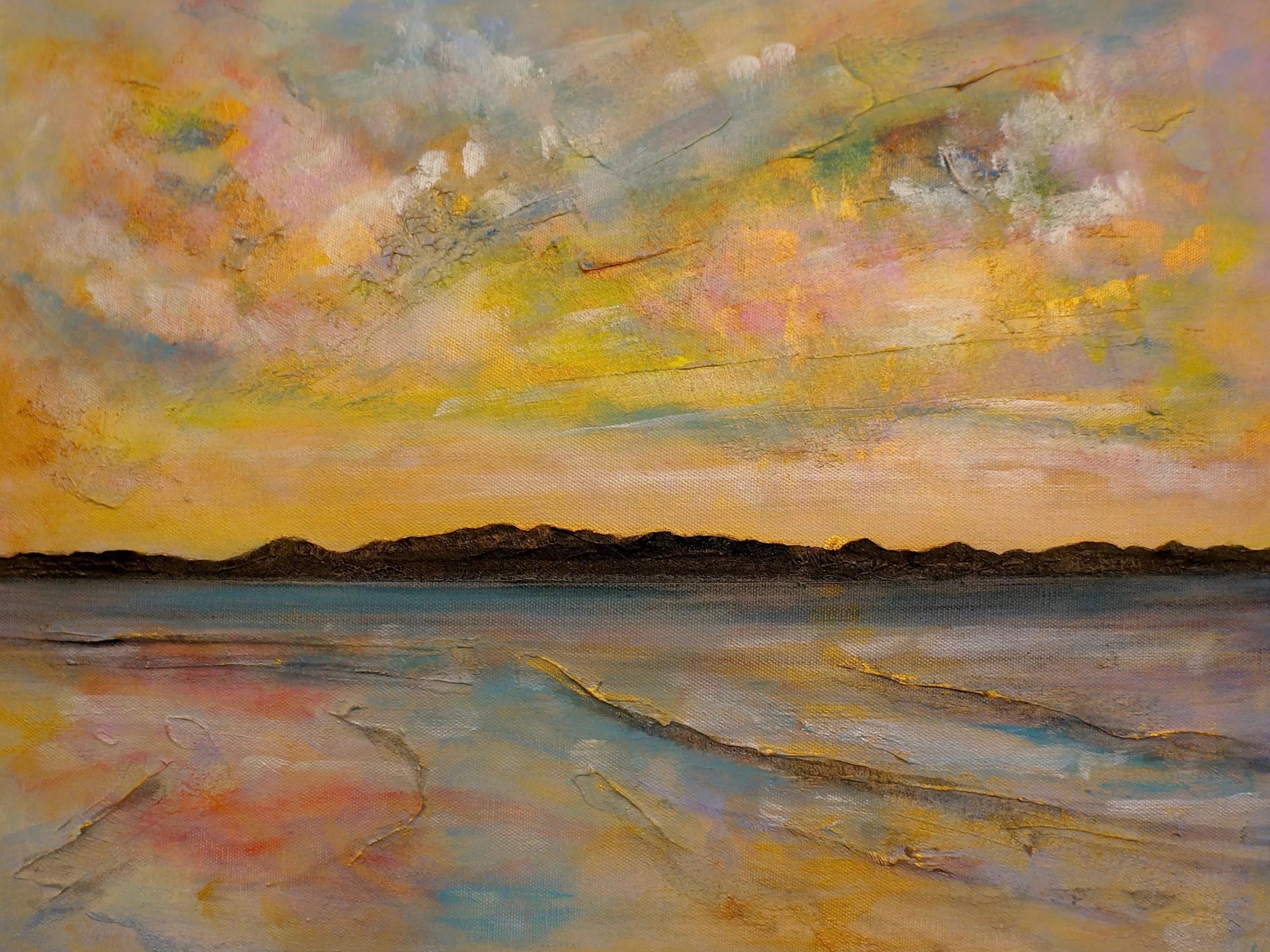 Vallay Island Original Painting - Scottish Artist Hebridean Islands Art Gallery Scotland