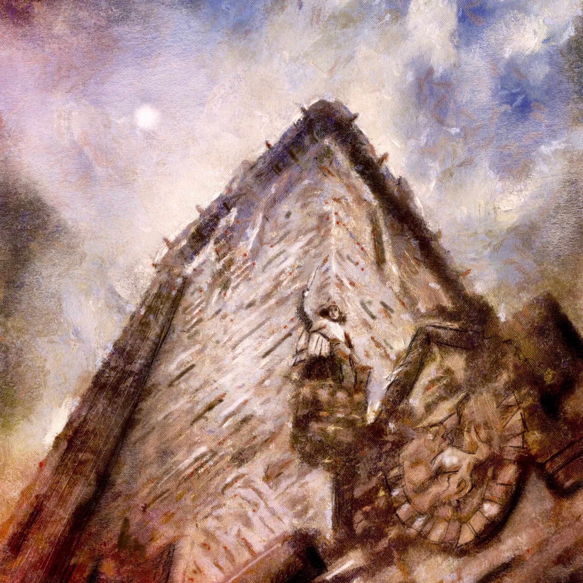 Wallace Monument Moonlight Original Painting - Scottish Artist Historic & Iconic Art Gallery Scotland