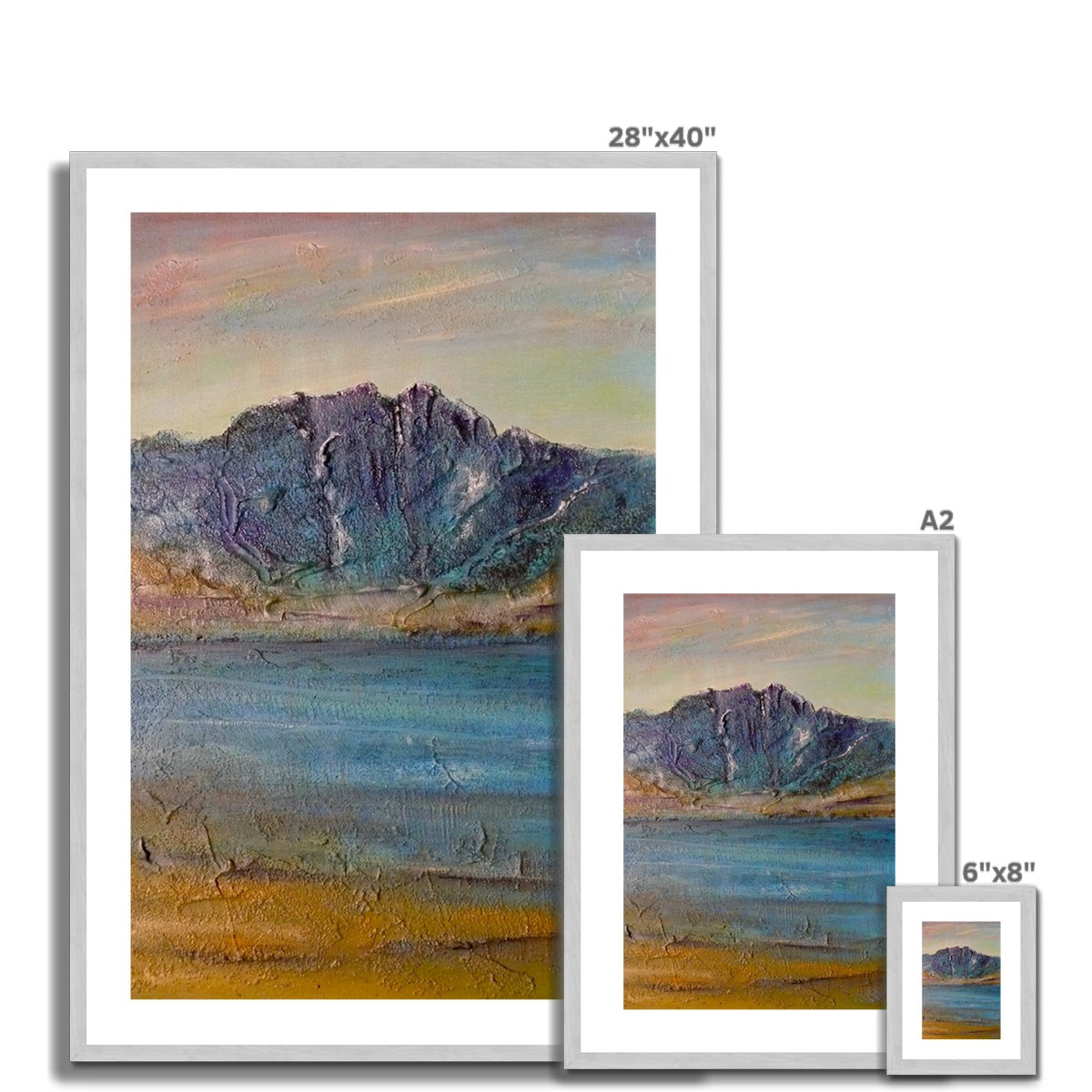 Torridon Painting | Antique Framed & Mounted Prints From Scotland-Antique Framed & Mounted Prints-Scottish Lochs & Mountains Art Gallery-Paintings, Prints, Homeware, Art Gifts From Scotland By Scottish Artist Kevin Hunter