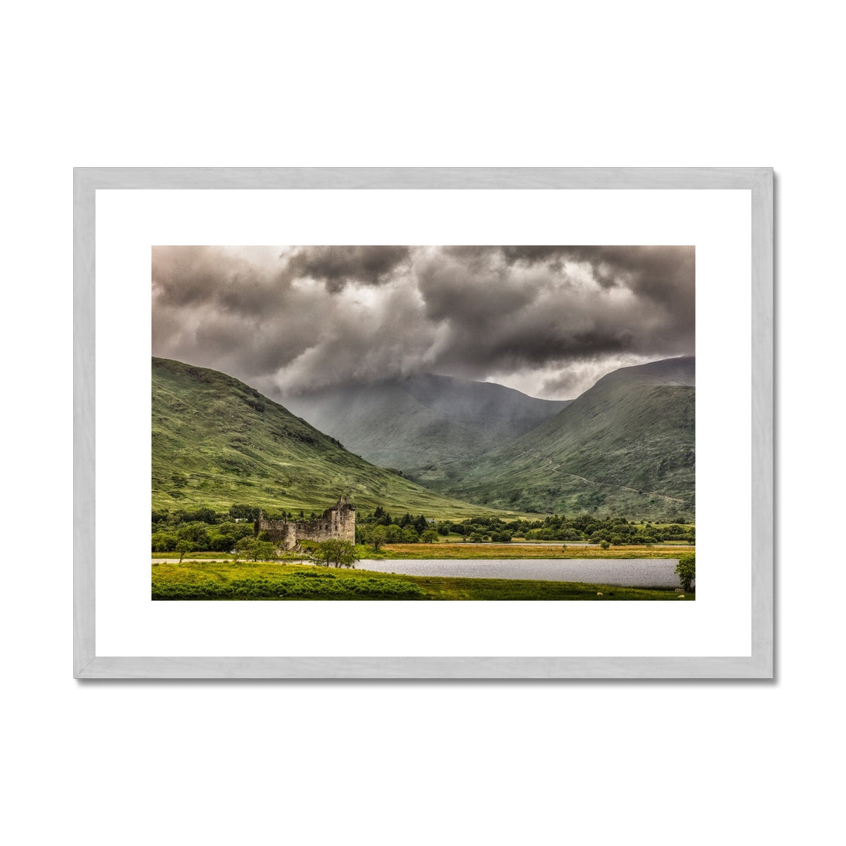 Kilchurn Castle Loch Awe Scottish Landscape Photography | Antique Framed & Mounted Print