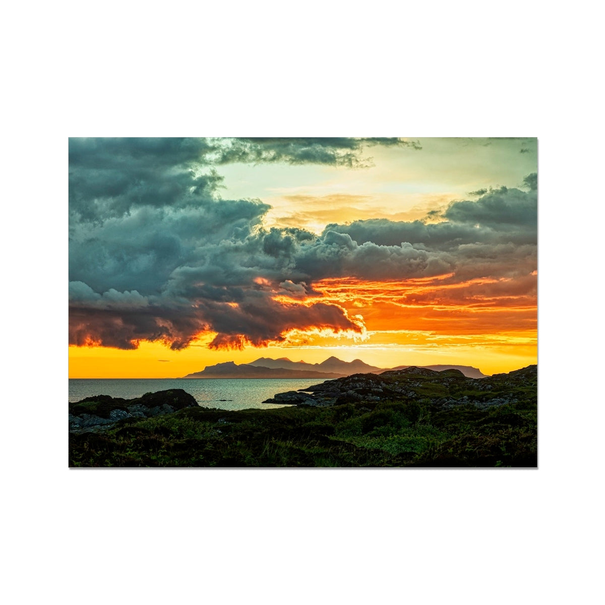 Sunset Over Skye From Ardtoe Scottish Landscape Photography | Fine Art Print