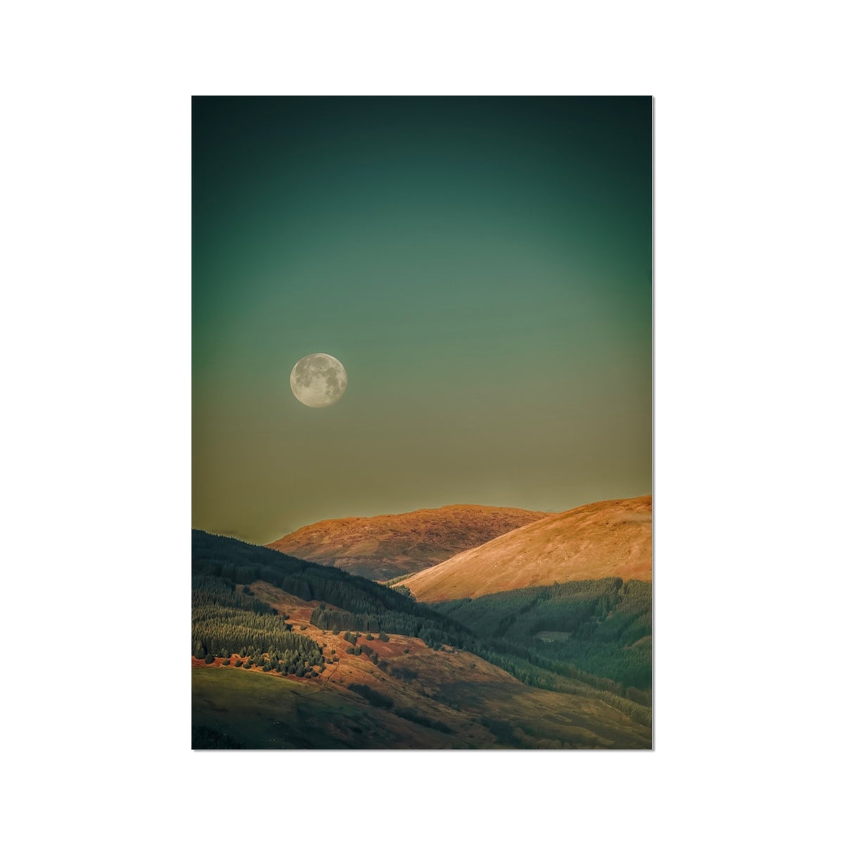 Argyll Moon Scottish Landscape Photography | Fine Art Print