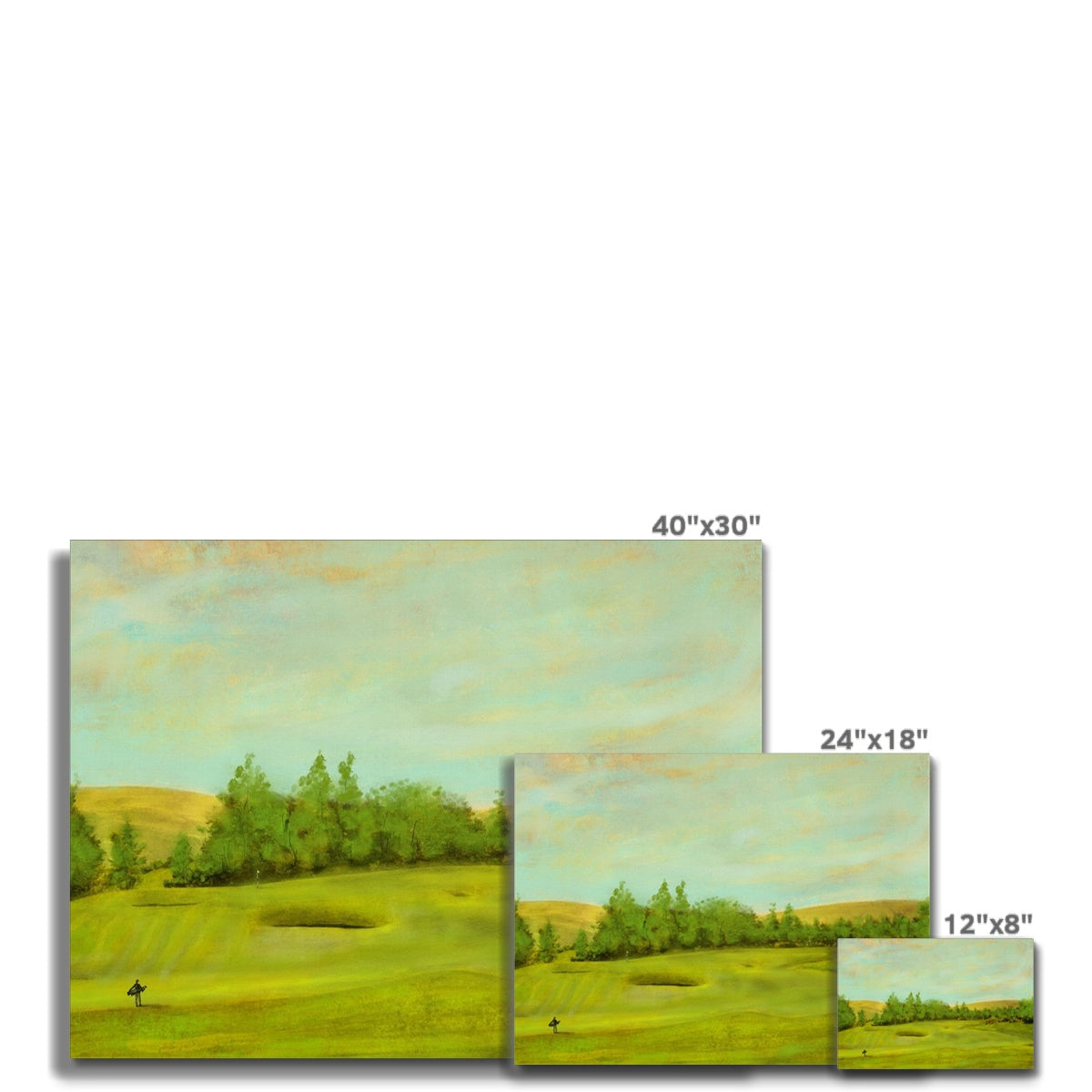 Gleneagles King's Golf Course, The 1st Painting | Canvas Prints From Scotland