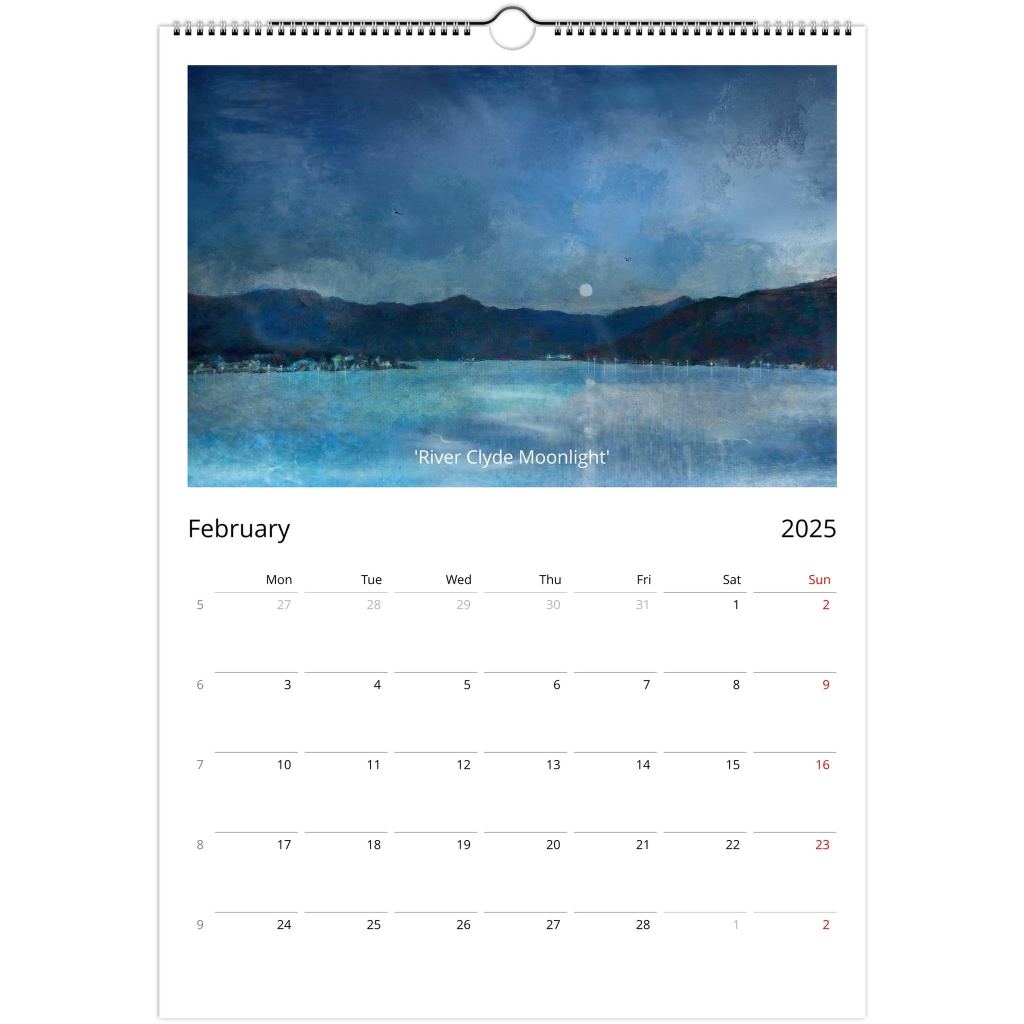 2025 A3 Wall Calendar