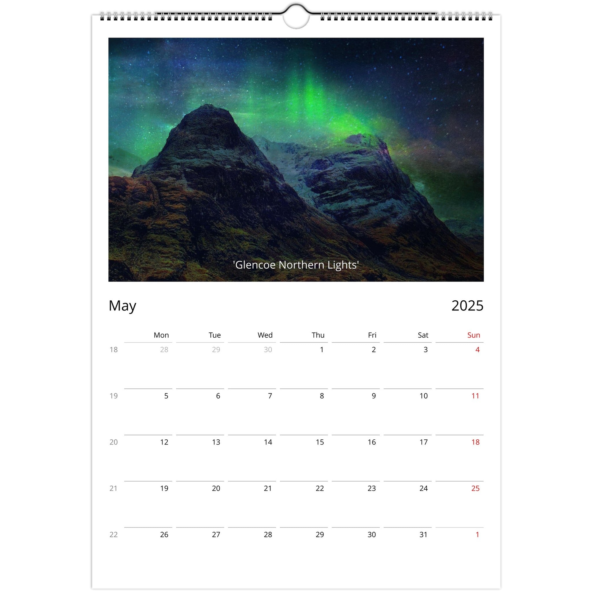 2025 A3 Art Calendar | Hunter Scottish Artist