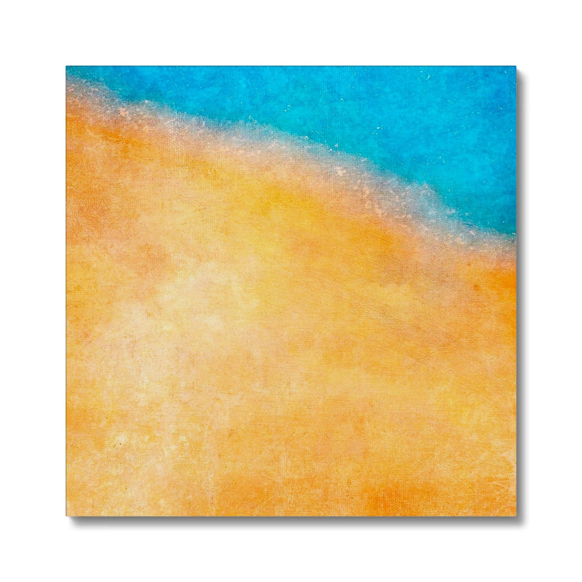 The Shoreline Abstract Painting | Canvas From Scotland-Contemporary Stretched Canvas Prints-Abstract & Impressionistic Art Gallery-24"x24"-Paintings, Prints, Homeware, Art Gifts From Scotland By Scottish Artist Kevin Hunter