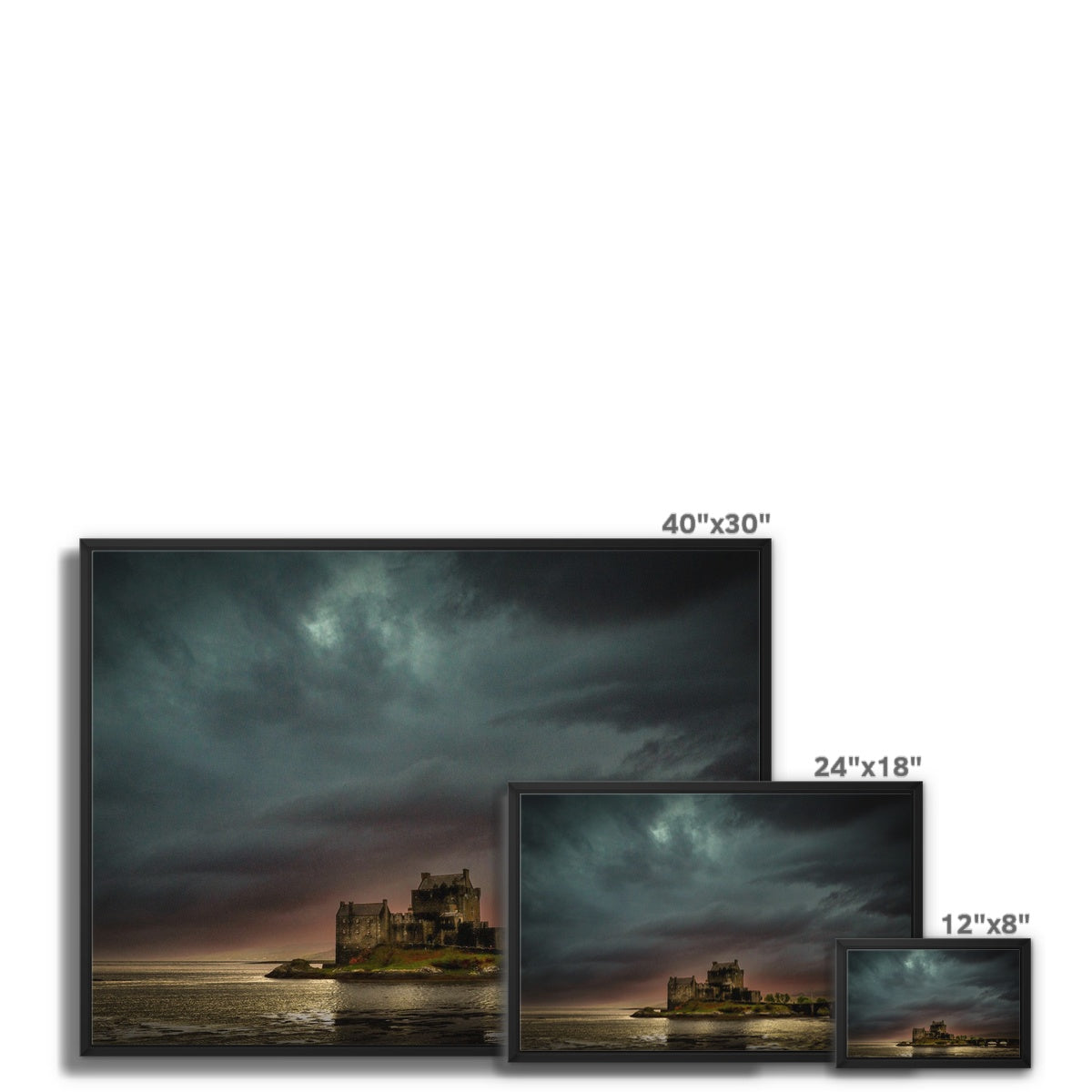 A Brooding Eilean Donan Castle Scottish Landscape Photography | Framed Canvas Prints From Scotland