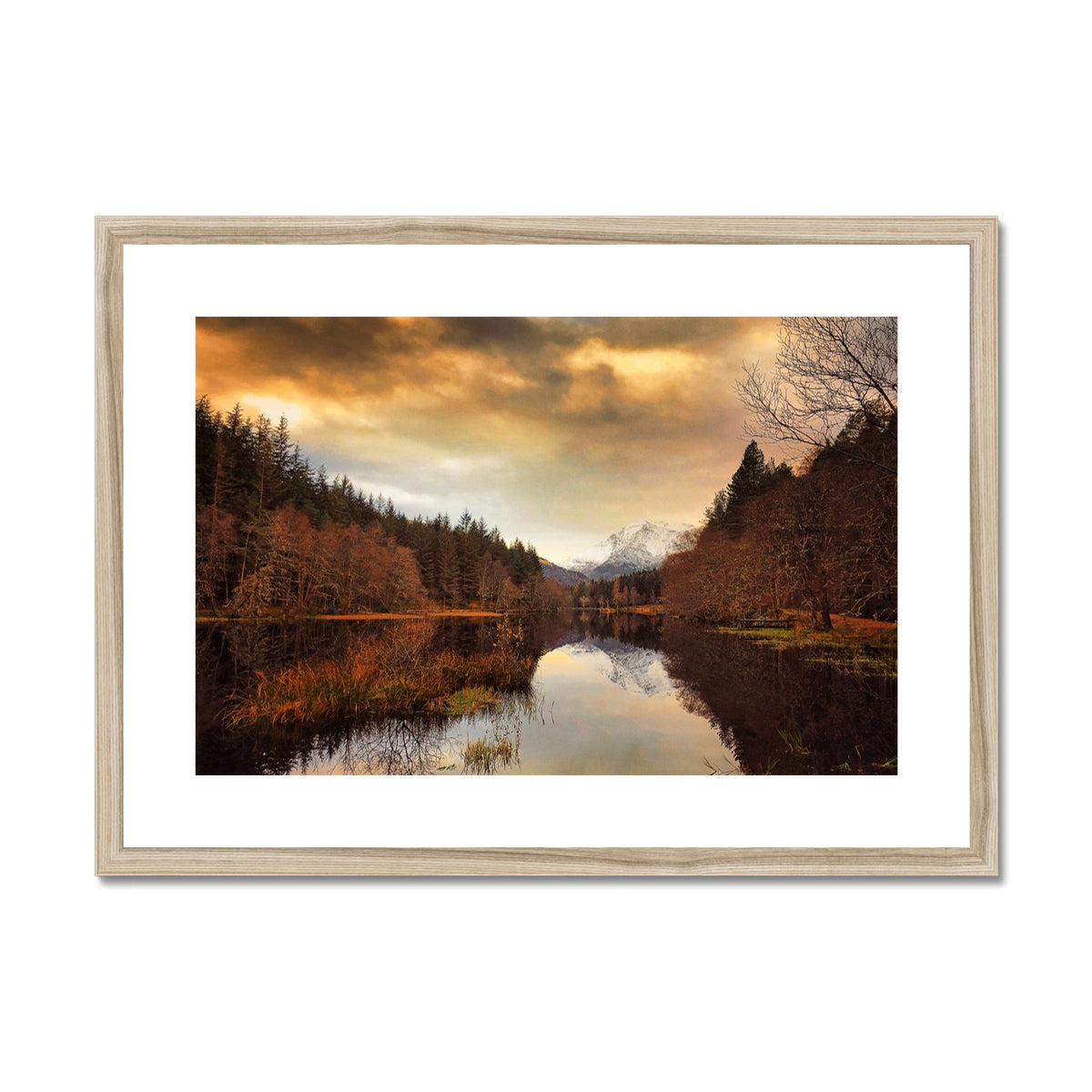 Glencoe Lochan Dusk Scottish Landscape Photography | Framed & Mounted Print