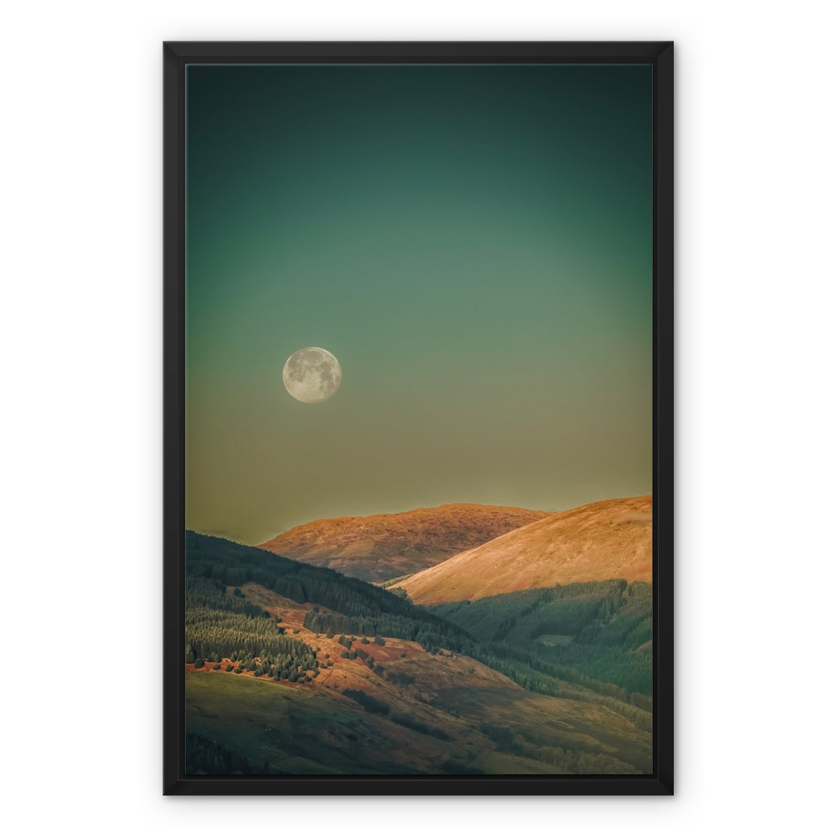 Argyll Moon Scottish Landscape Photography | Framed Canvas Prints From Scotland Prints From Scotlands From Scotland