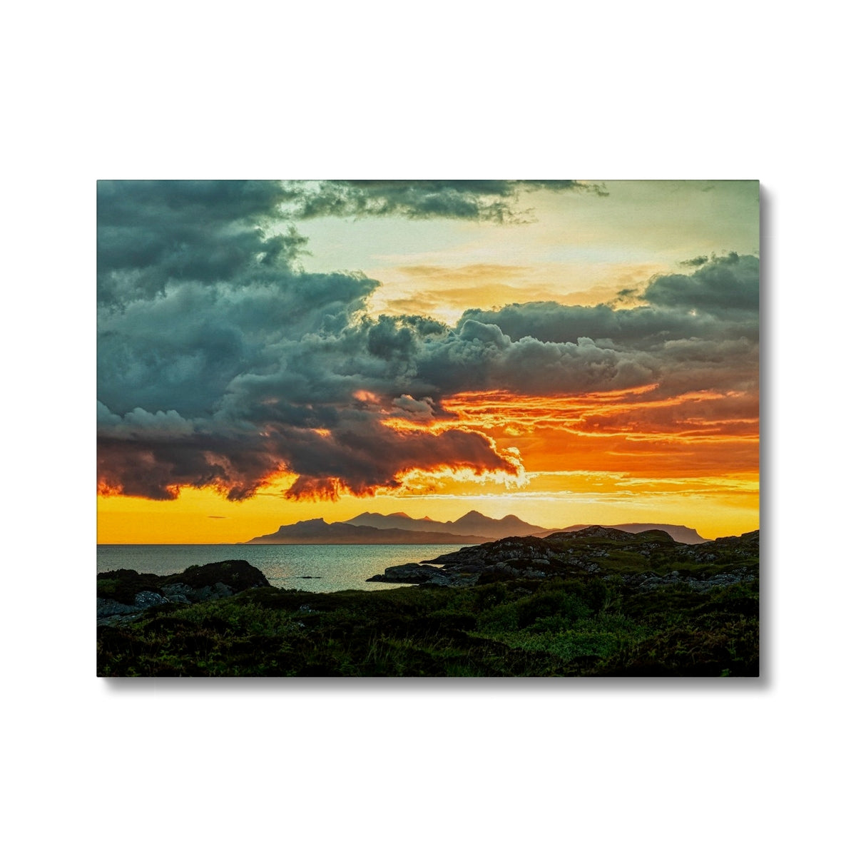 Sunset Over Skye From Ardtoe Scottish Landscape Photography | Canvas