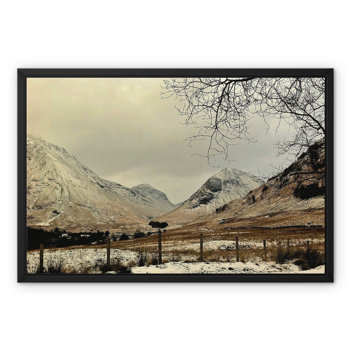 Winter In Glencoe Scottish Landscape Photography | Framed Canvas Prints From Scotland