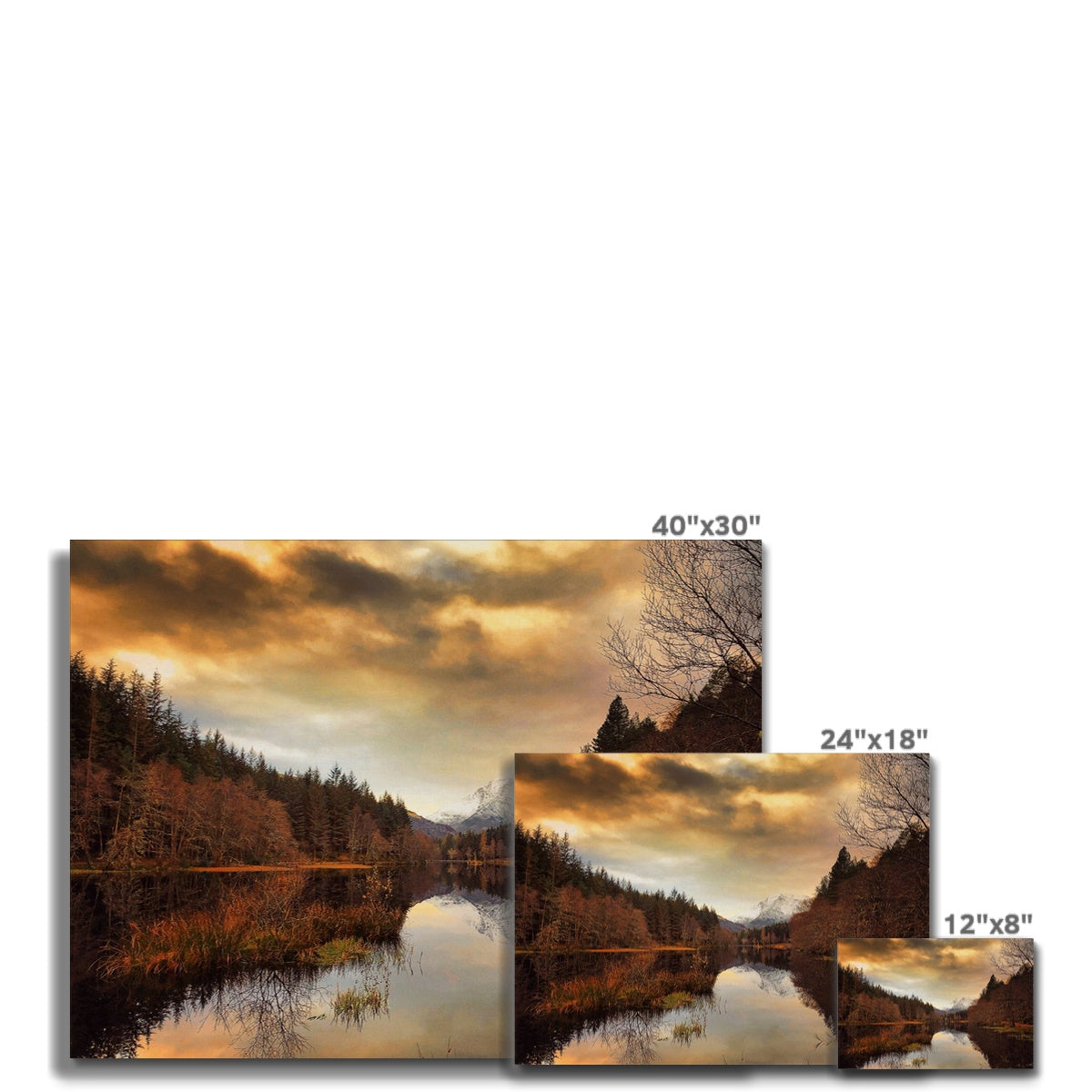 Glencoe Lochan Dusk Scottish Landscape Photography | Canvas