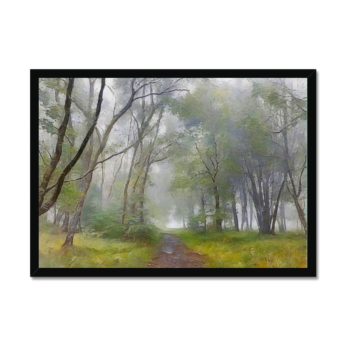 The Path To The Highland Mist Painting | Framed Prints From Scotland