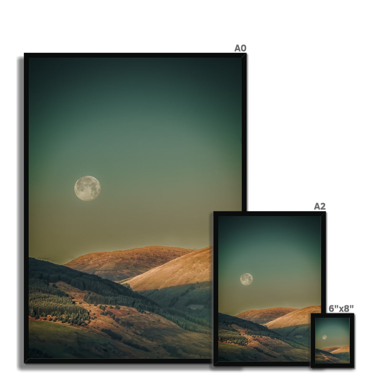 Argyll Moon Scottish Landscape Photography | Framed Print