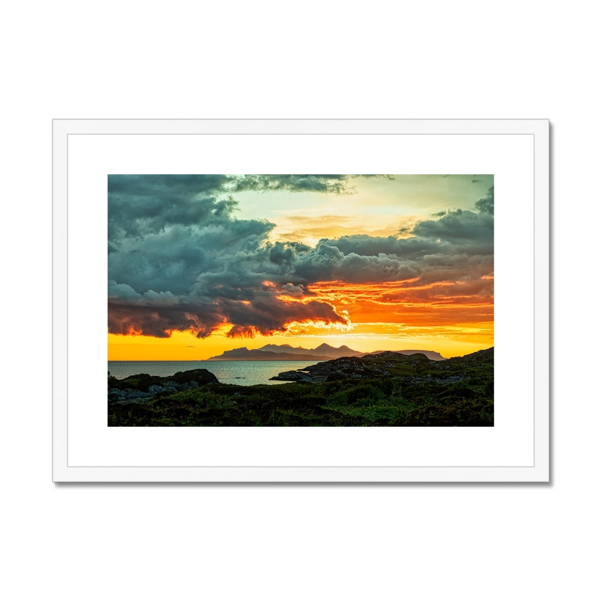 Sunset Over Skye From Ardtoe Scottish Landscape Photography | Framed & Mounted Prints From Scotland