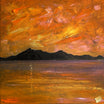 Last Of The Summer Dusk Arran Original Landscape Painting