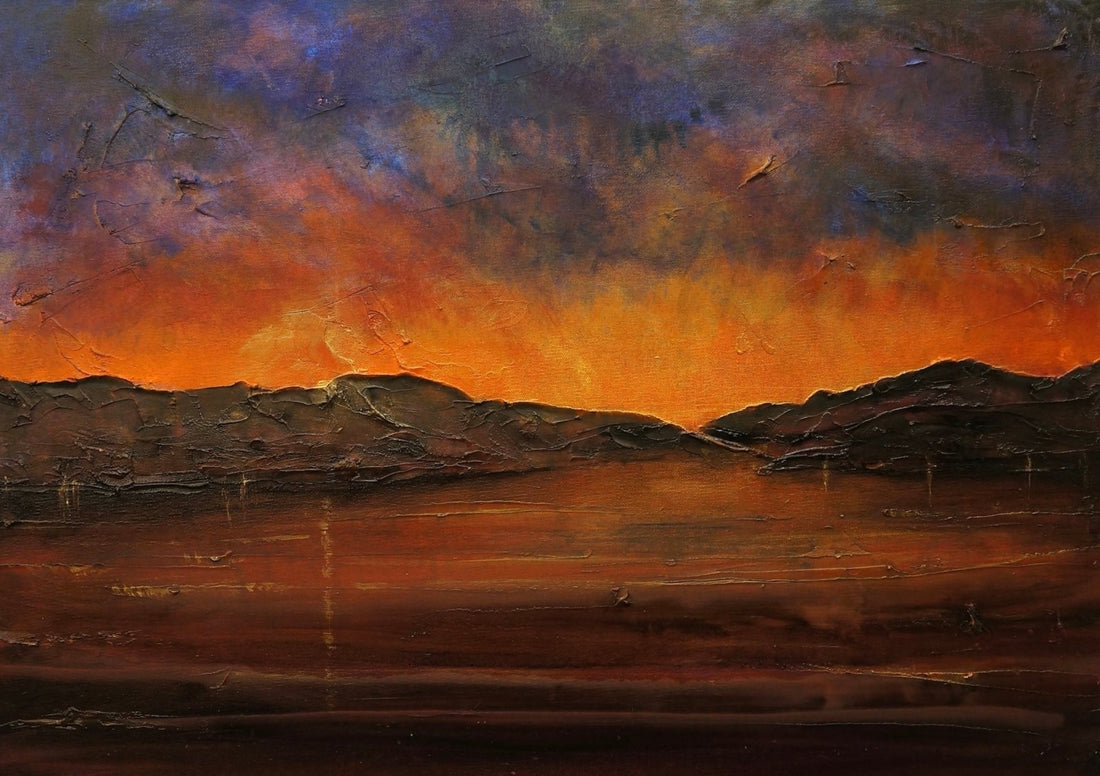 A Brooding Clyde Dusk Painting Fine Art Prints
