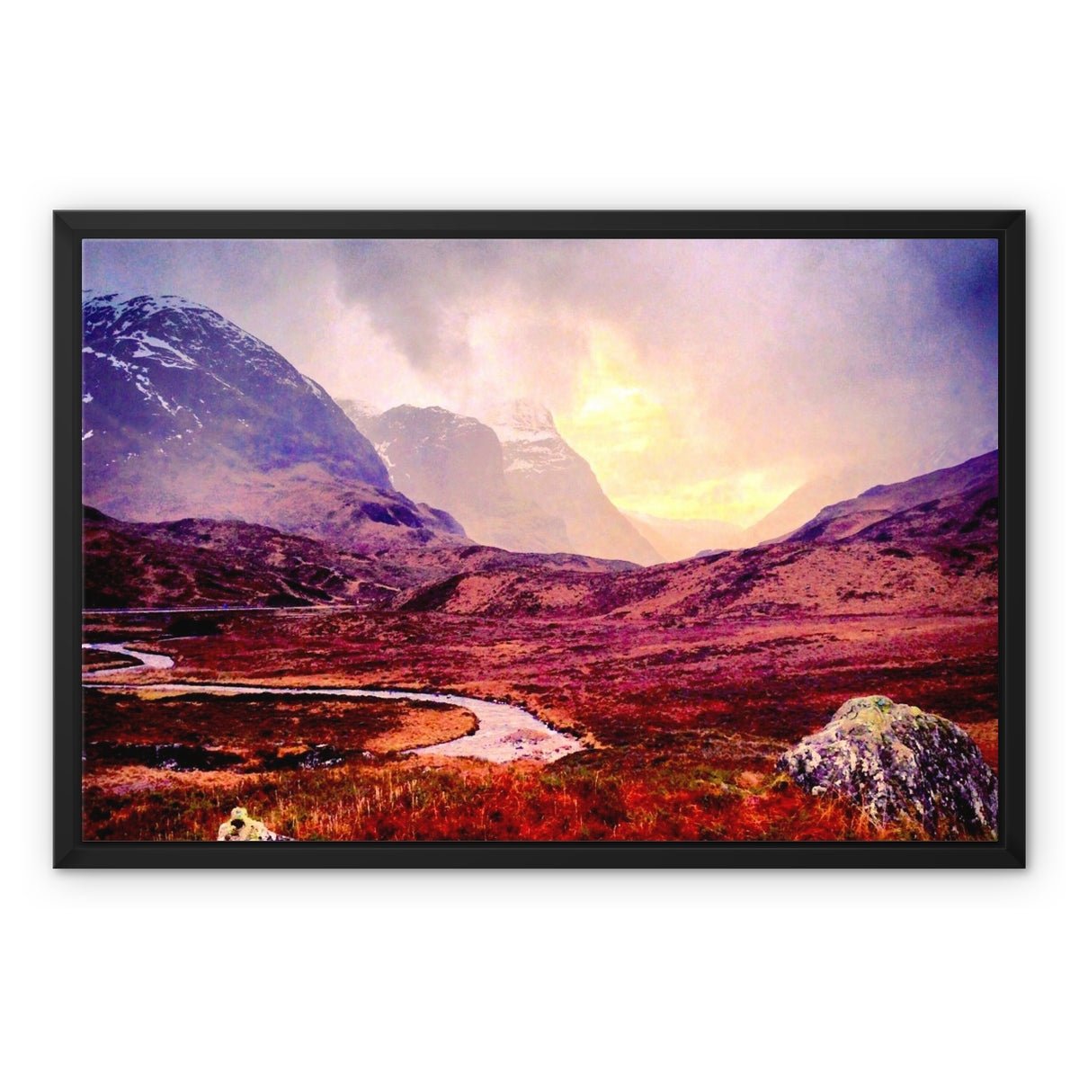 A Brooding Glencoe Painting | Framed Canvas From Scotland