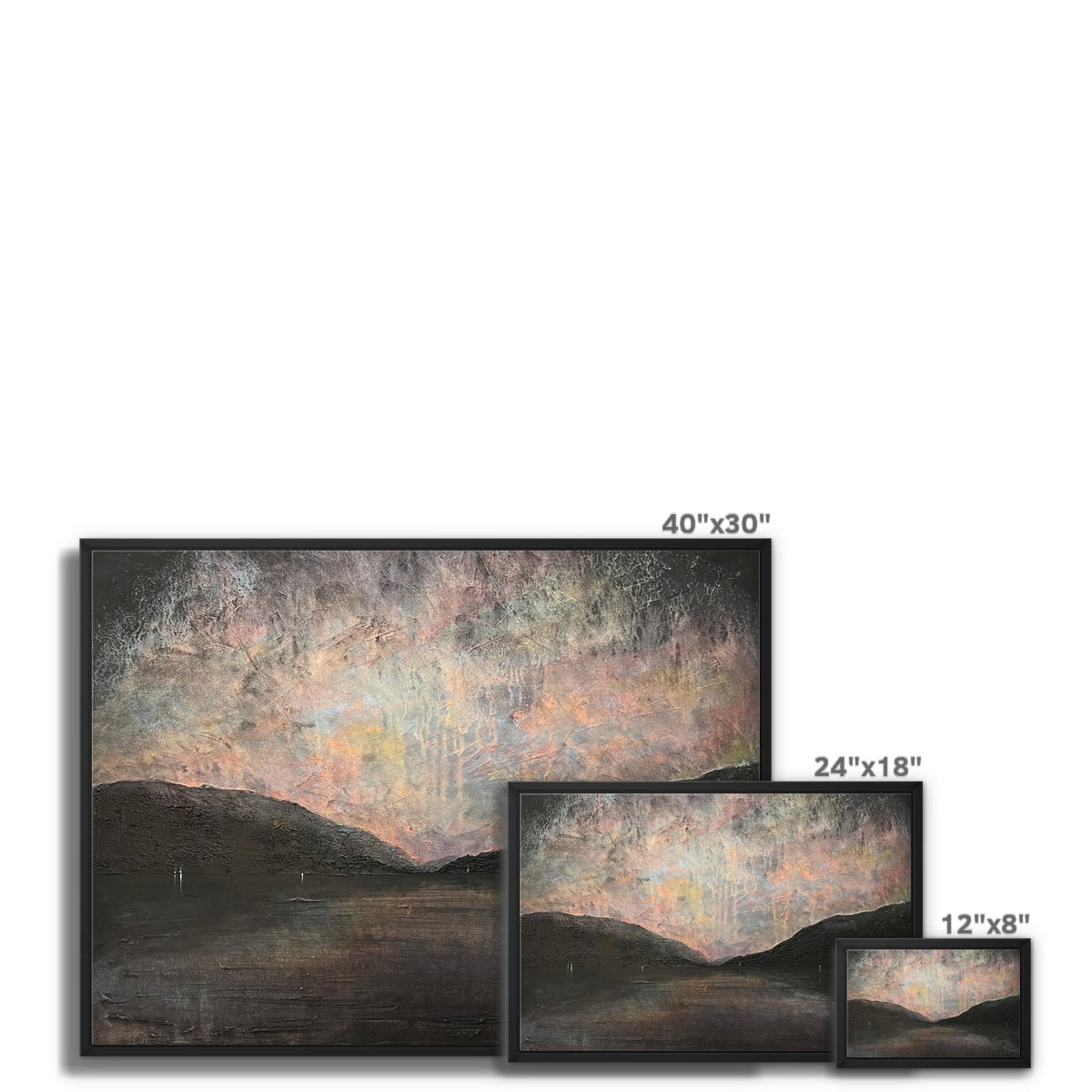 A Brooding Loch Lomond Painting | Framed Canvas Prints From Scotland