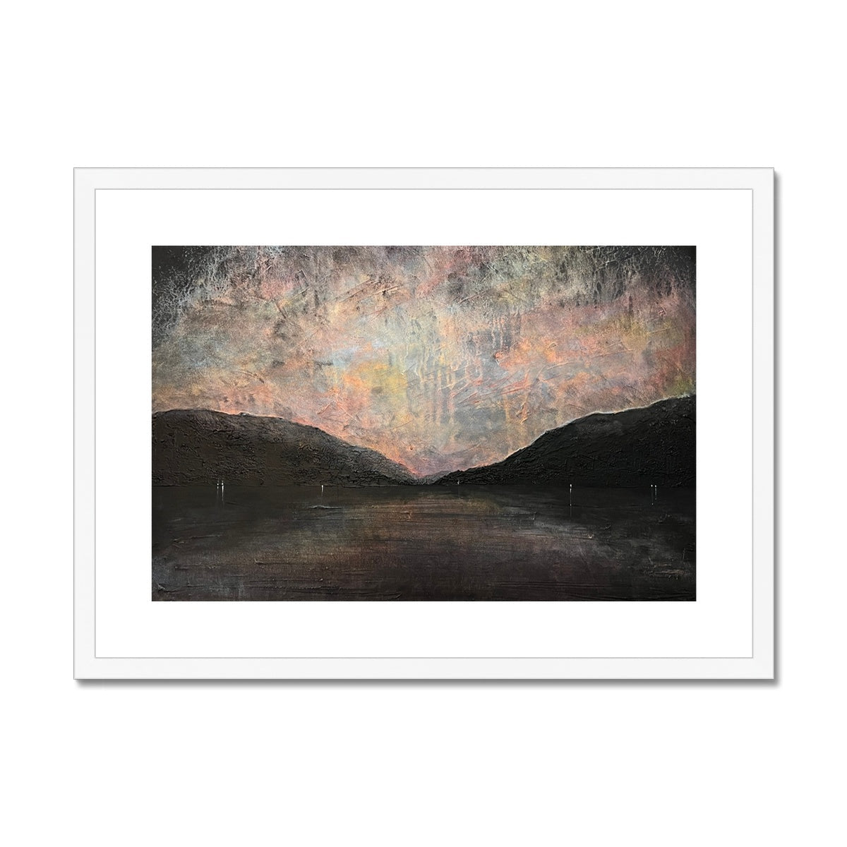 A Brooding Loch Lomond Painting | Framed & Mounted Prints From Scotland