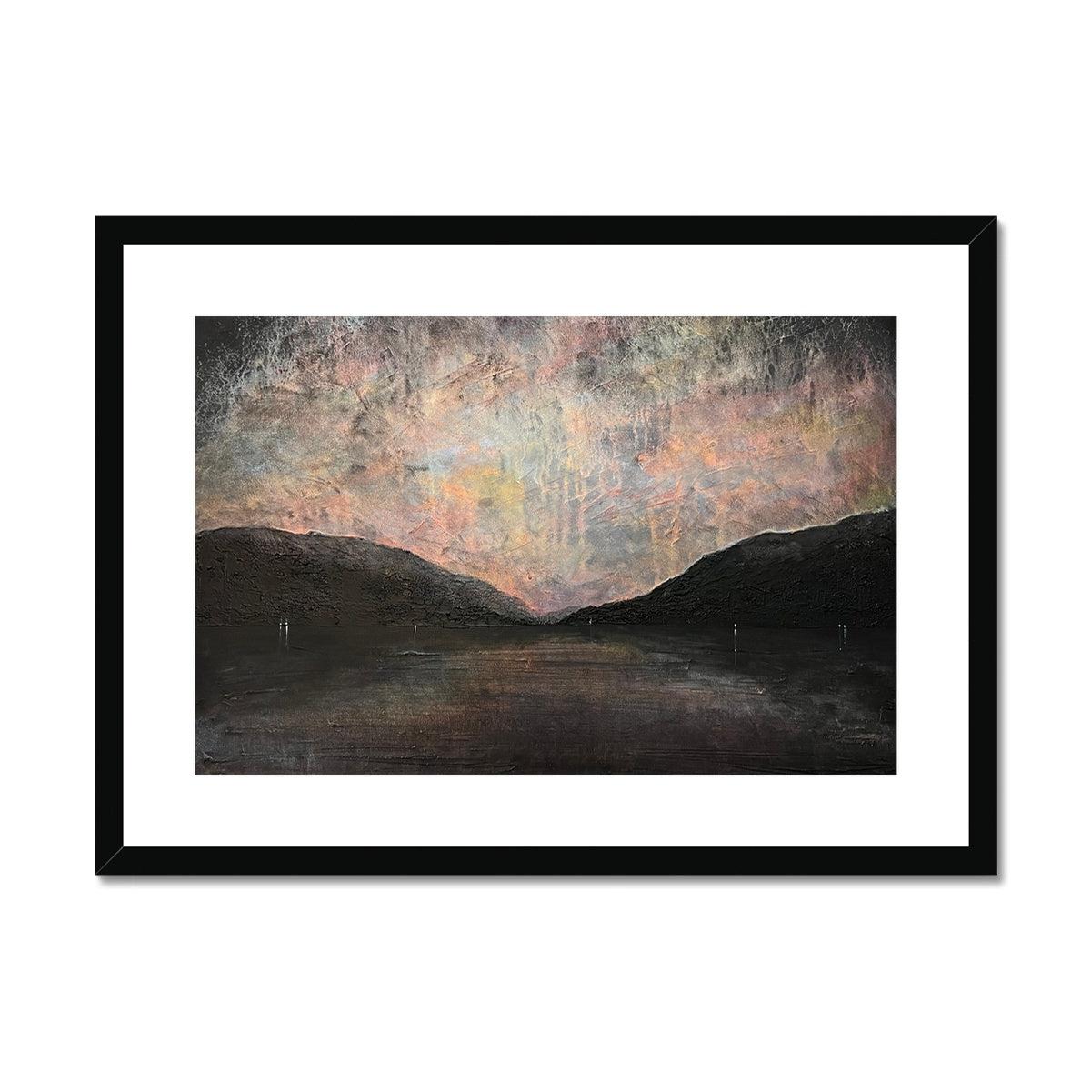 A Brooding Loch Lomond Painting | Framed & Mounted Prints From Scotland