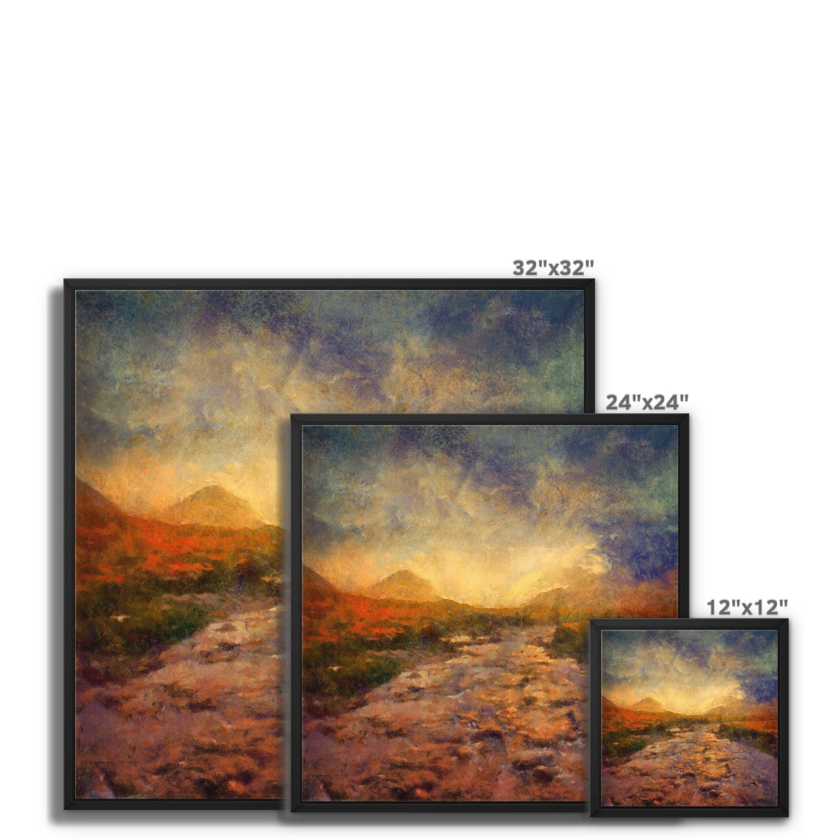 A Brooding Sligachan Framed Canvas