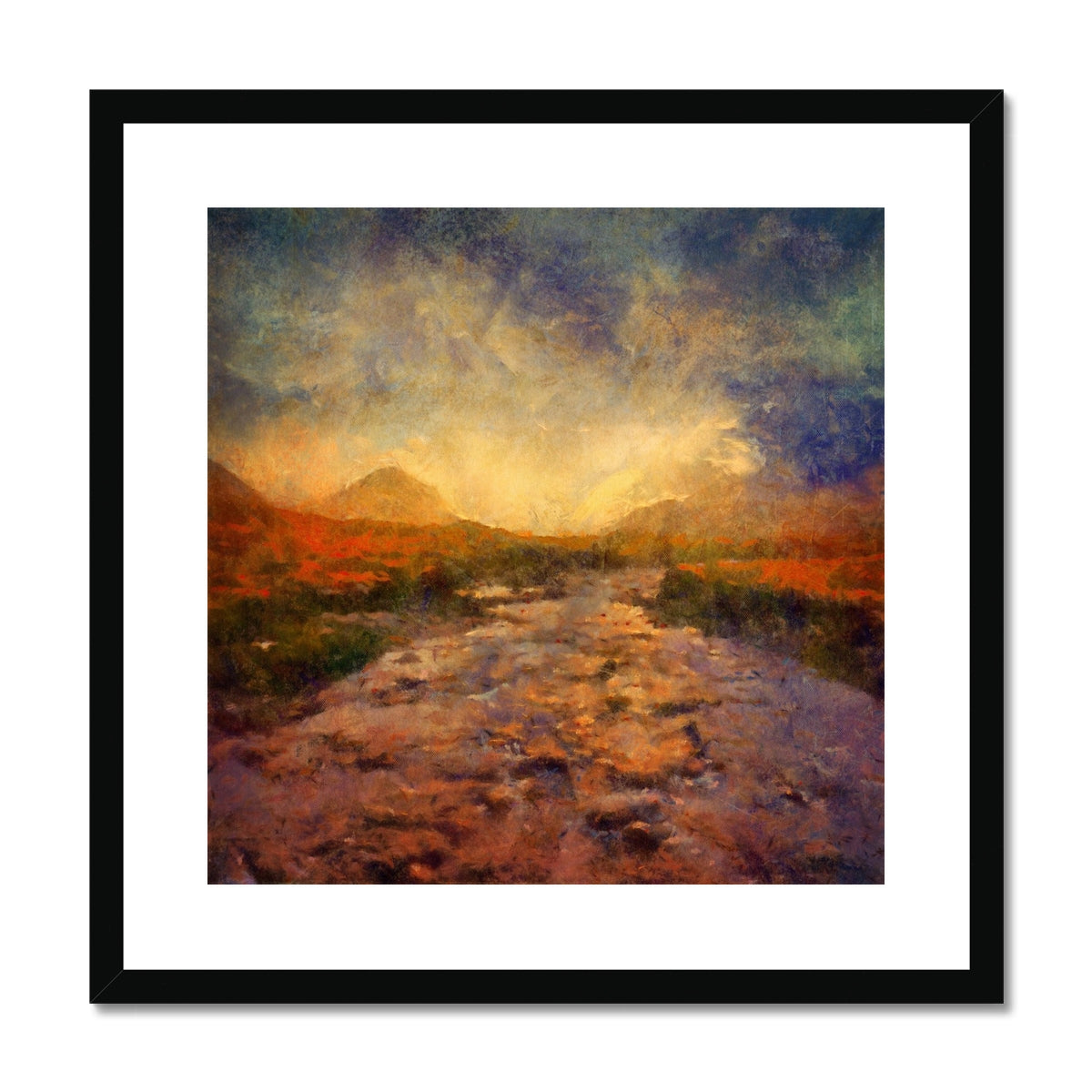 A Brooding Sligachan Framed & Mounted Print