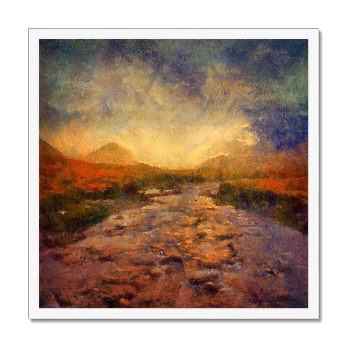 A Brooding Sligachan Framed Print