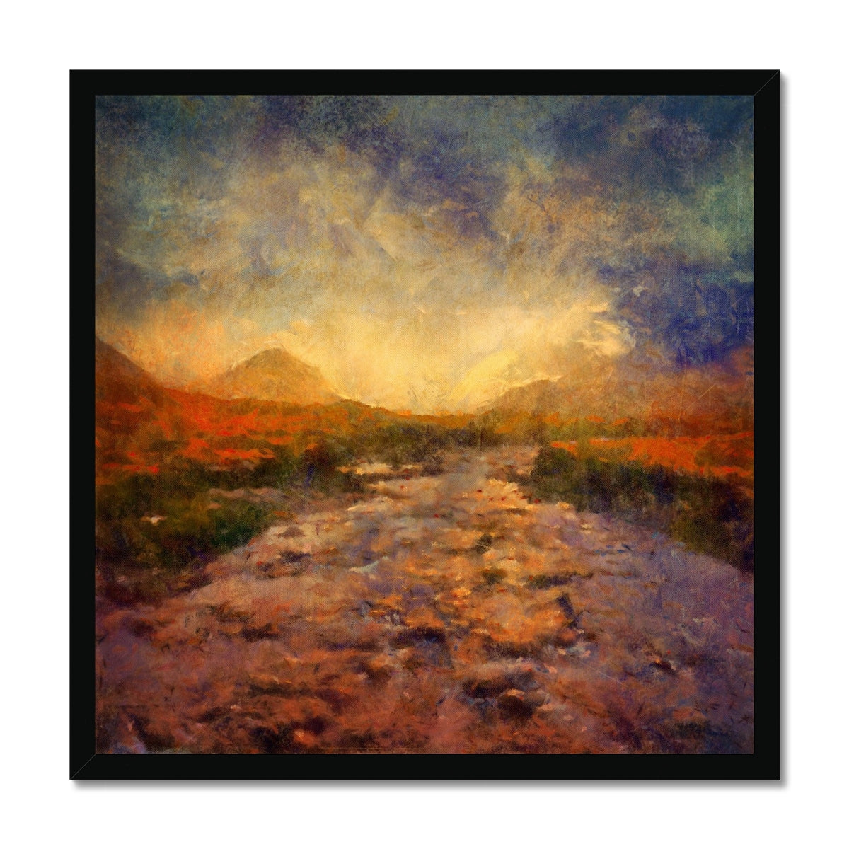 A Brooding Sligachan Framed Print