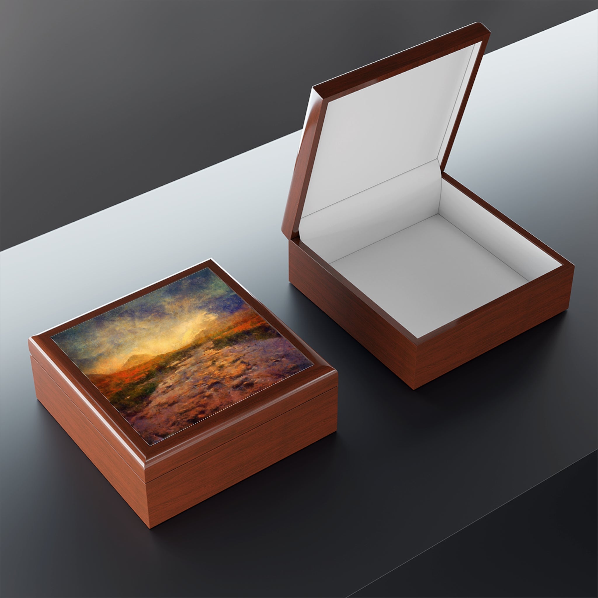 A Brooding Sligachan Skye | Art Jewellery Box | Scotland