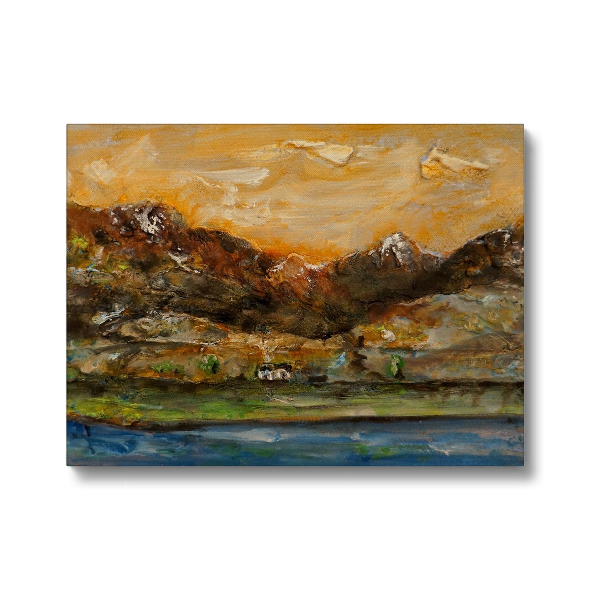 A Glencoe Cottage Painting | Canvas Prints From Scotland