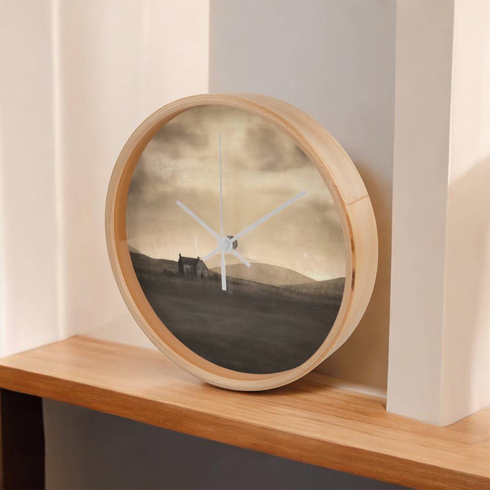 A Moonlit Croft | Wall Art Clock | Scotland