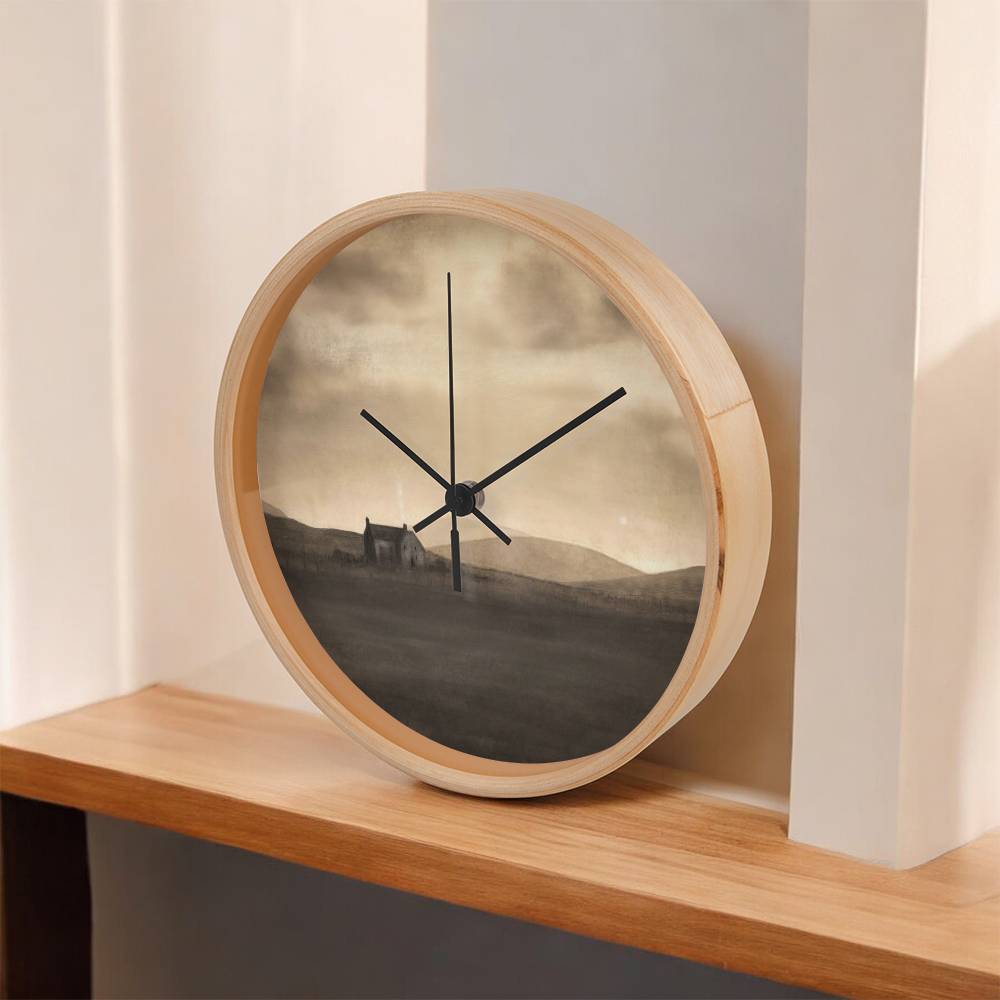 A Moonlit Croft | Wall Art Clock | Scotland