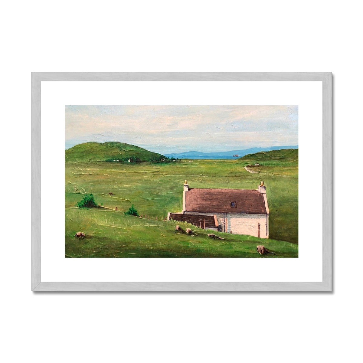 A Skye Cottage Antique Framed & Mounted Print