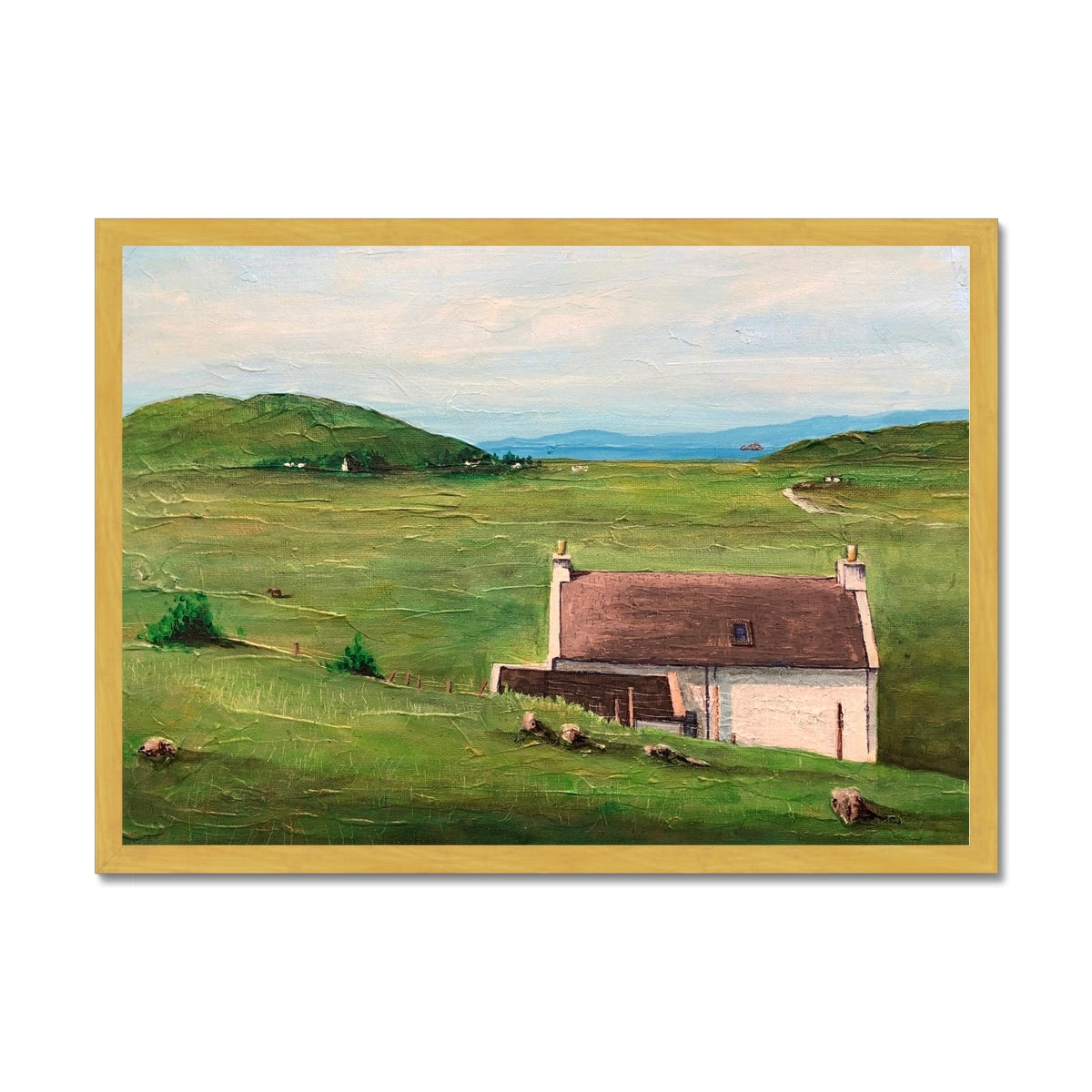 A Skye Cottage Antique Framed Print